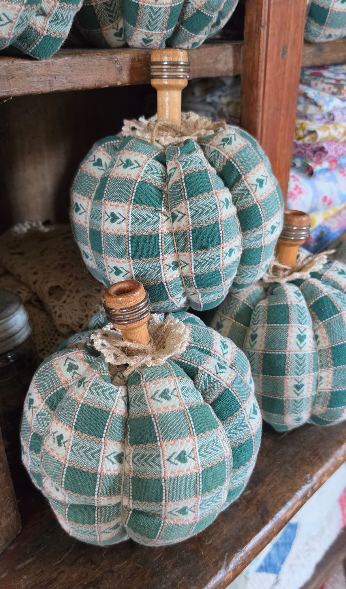 Vintage Linen Pumpkin