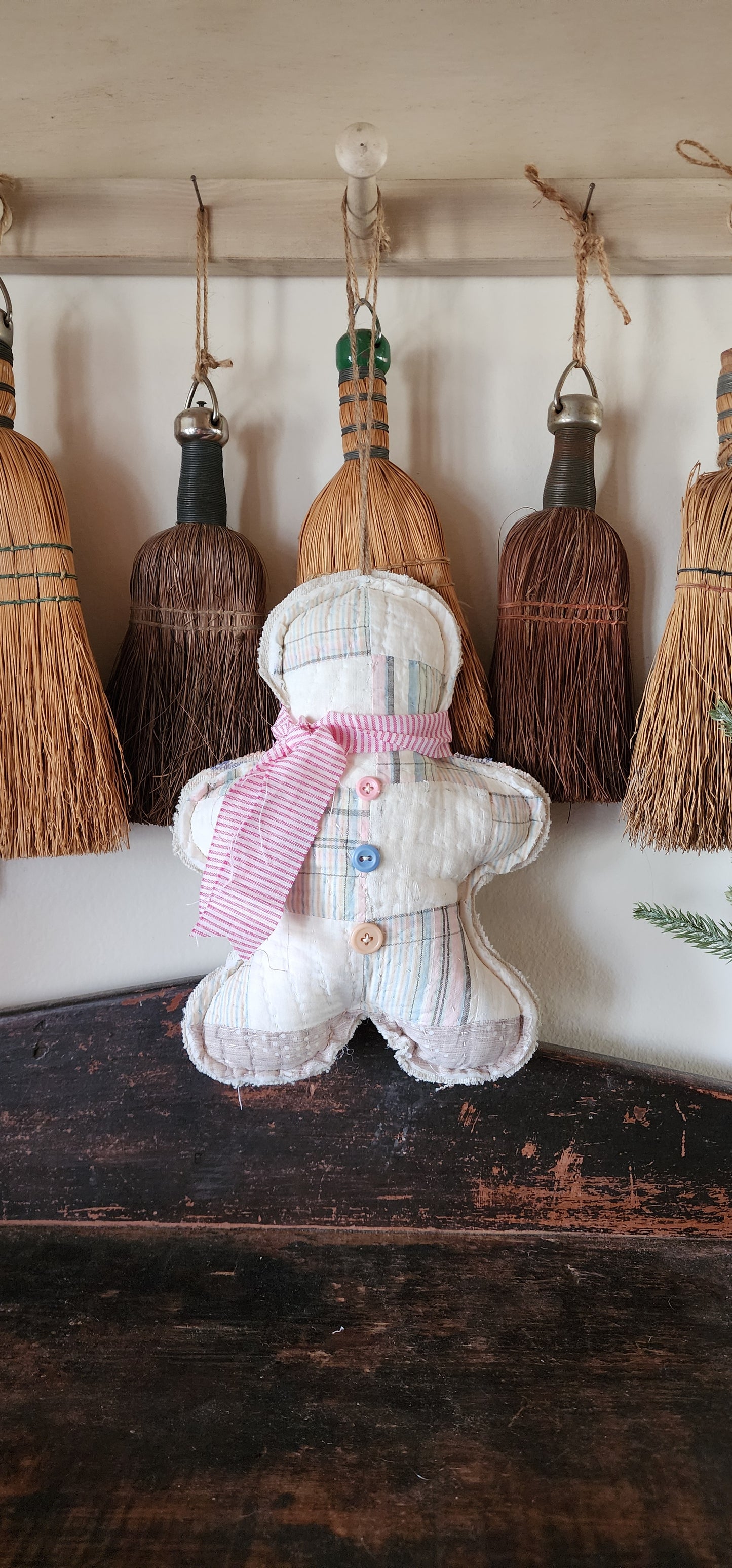 Vintage Quilt Gingerbread Man