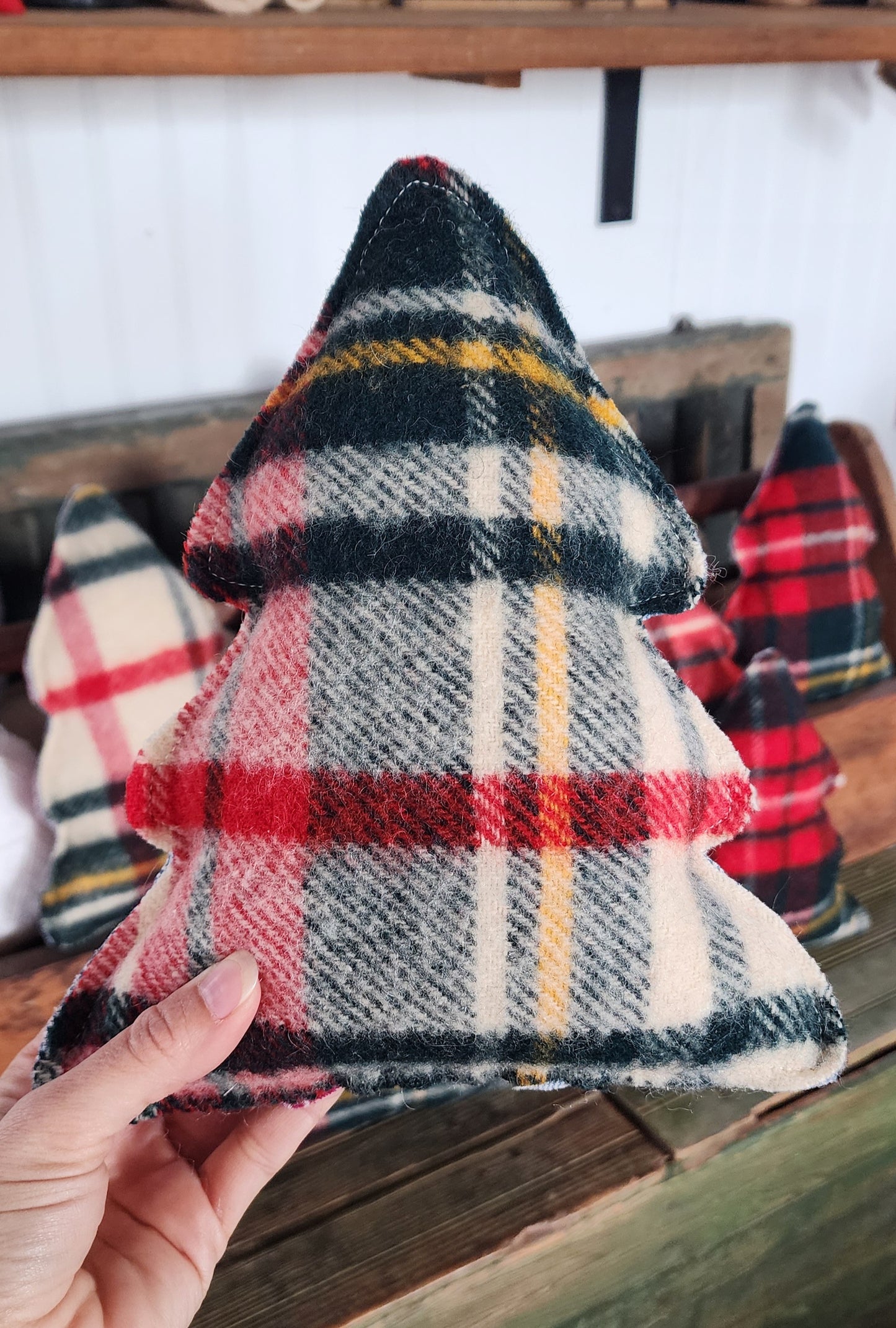 Vintage Wool Christmas Tree