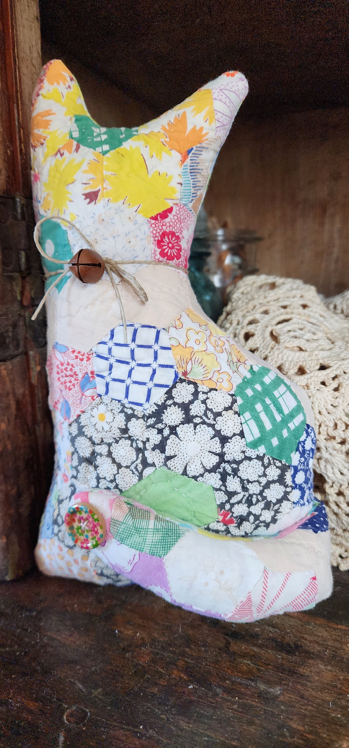 Vintage Quilt Country Cat