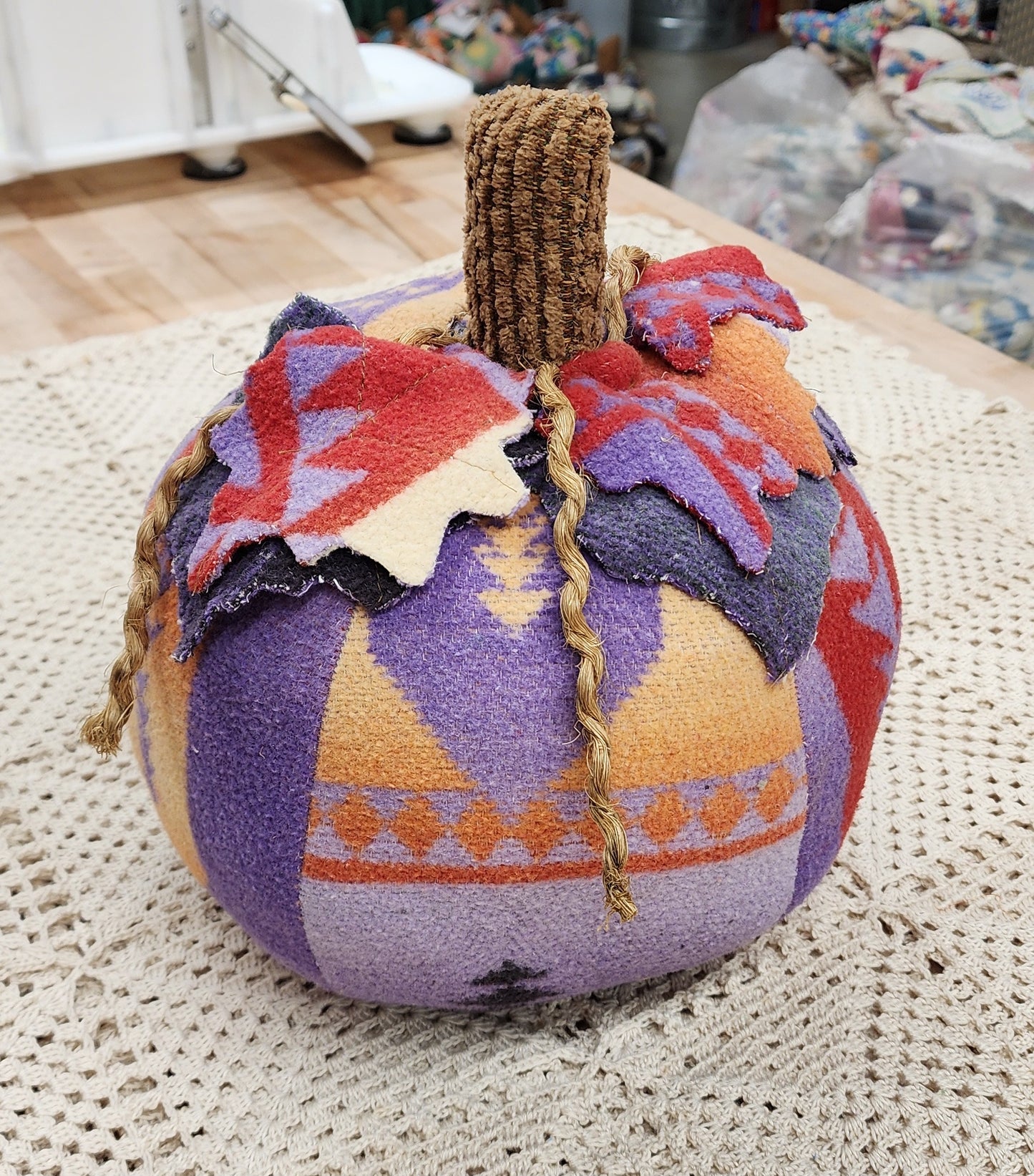 Grandma's Vintage Linen Pumpkin