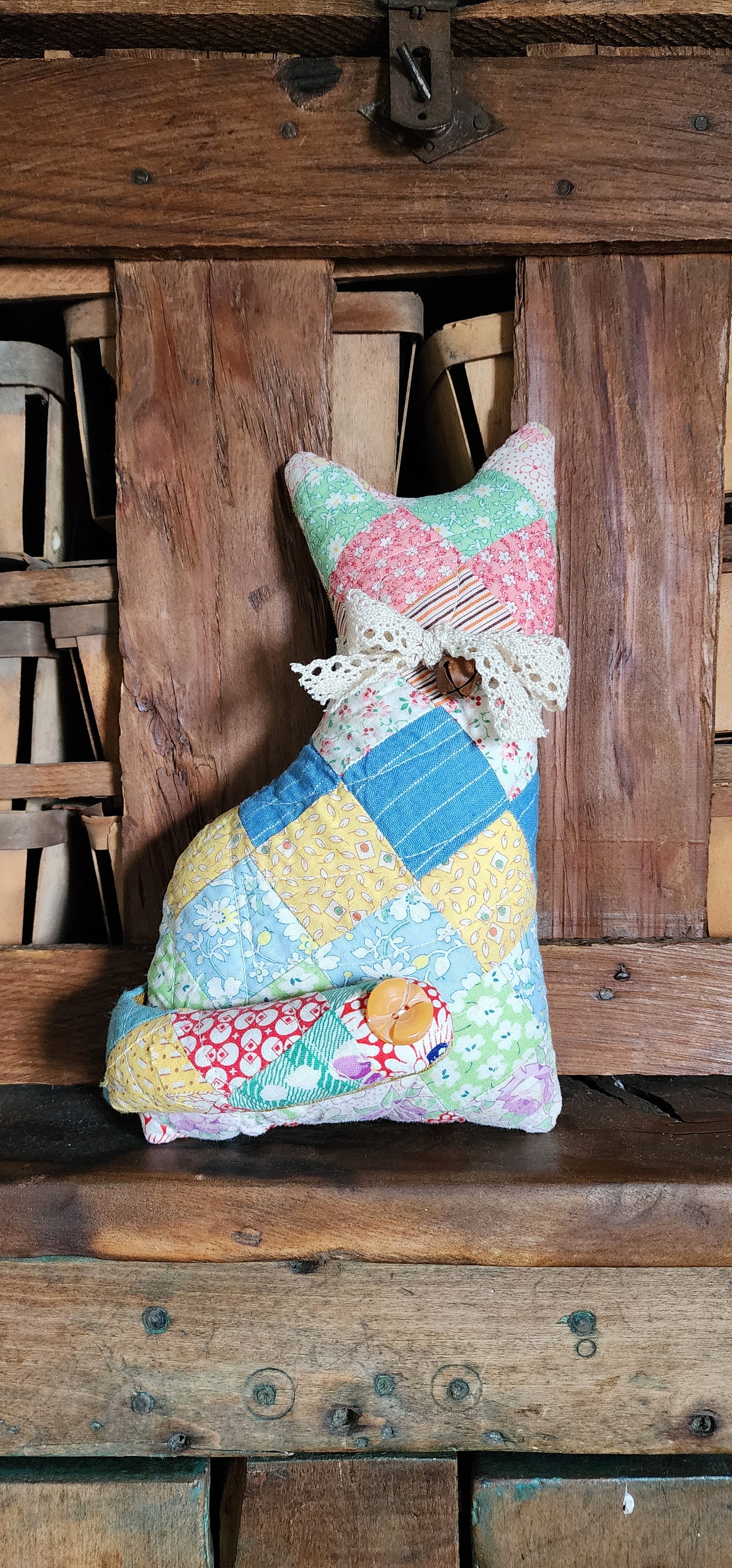 Vintage Quilt Country Cat