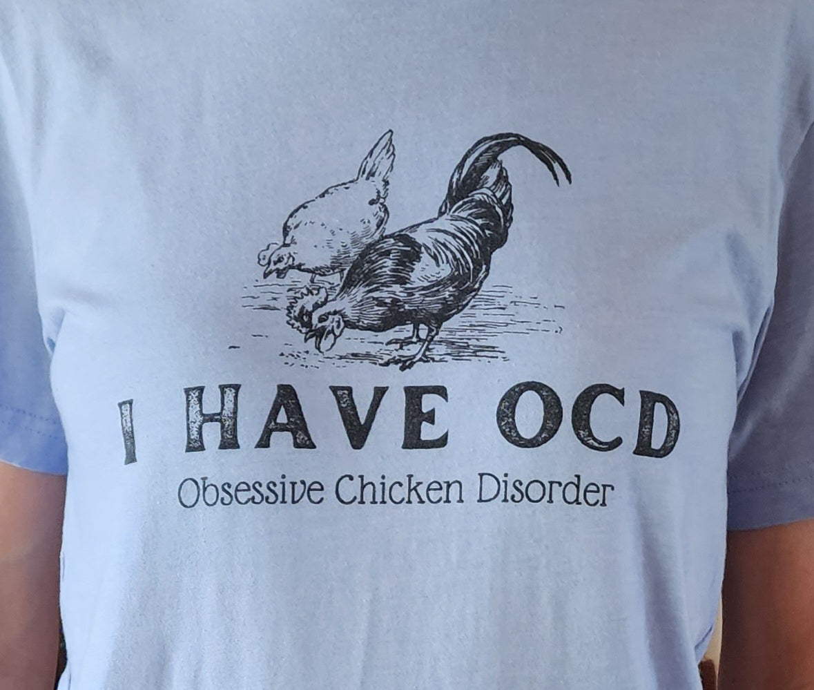 Obsessive Chicken Disorder T-shirt - Size Xlarge