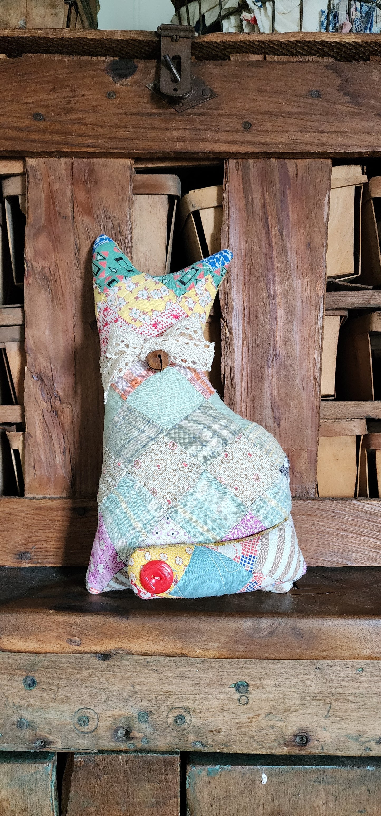 Vintage Quilt Country Cat
