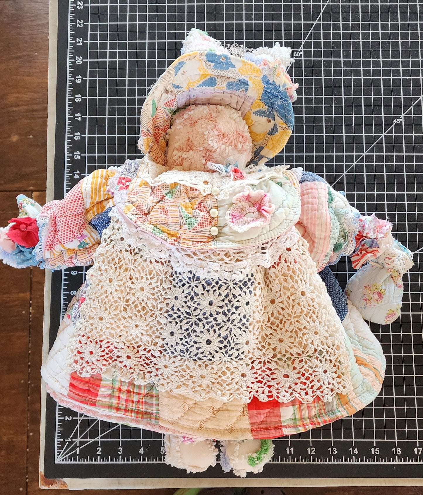 Grandma's Vintage Quilt/Linen Bunny
