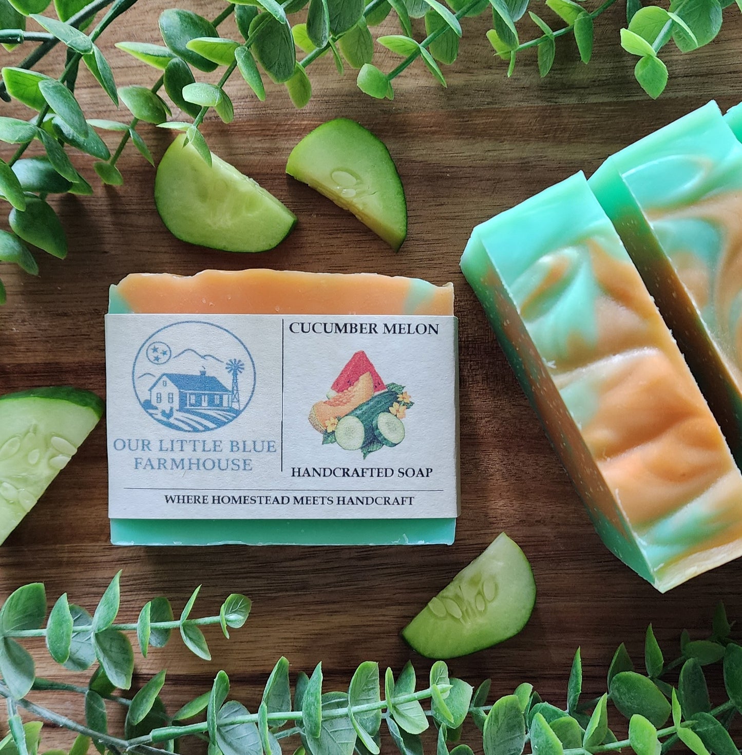 Cucumber Melon Aloe Vera Handmade Soap