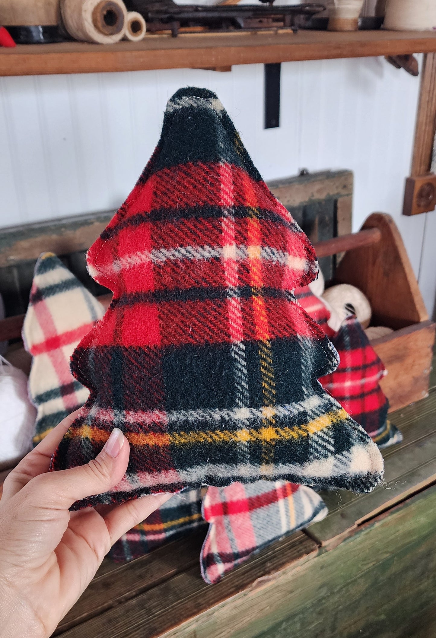 Vintage Wool Christmas Tree