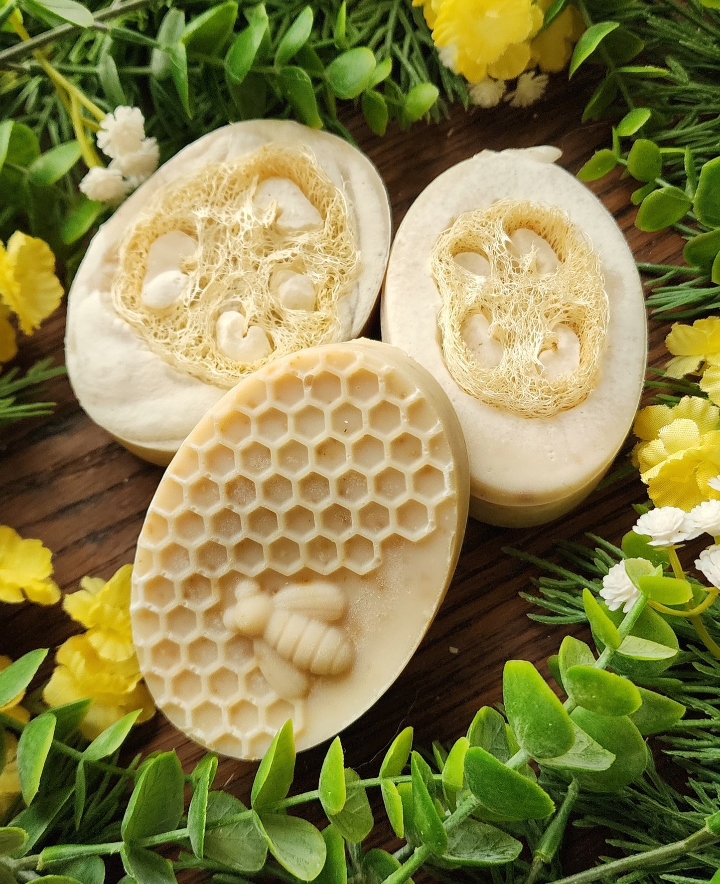 Mountain Honey Loofah Handmade Soap