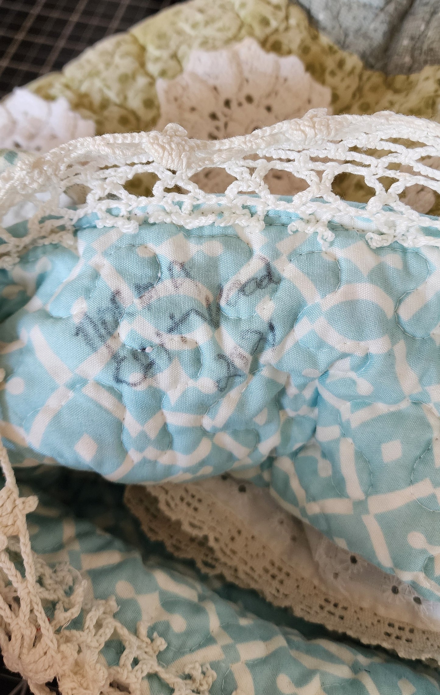 Grandma's Vintage Quilt/Linen Doll