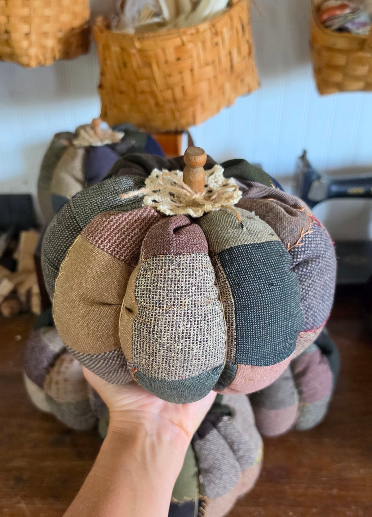 Vintage Quilt Pumpkin
