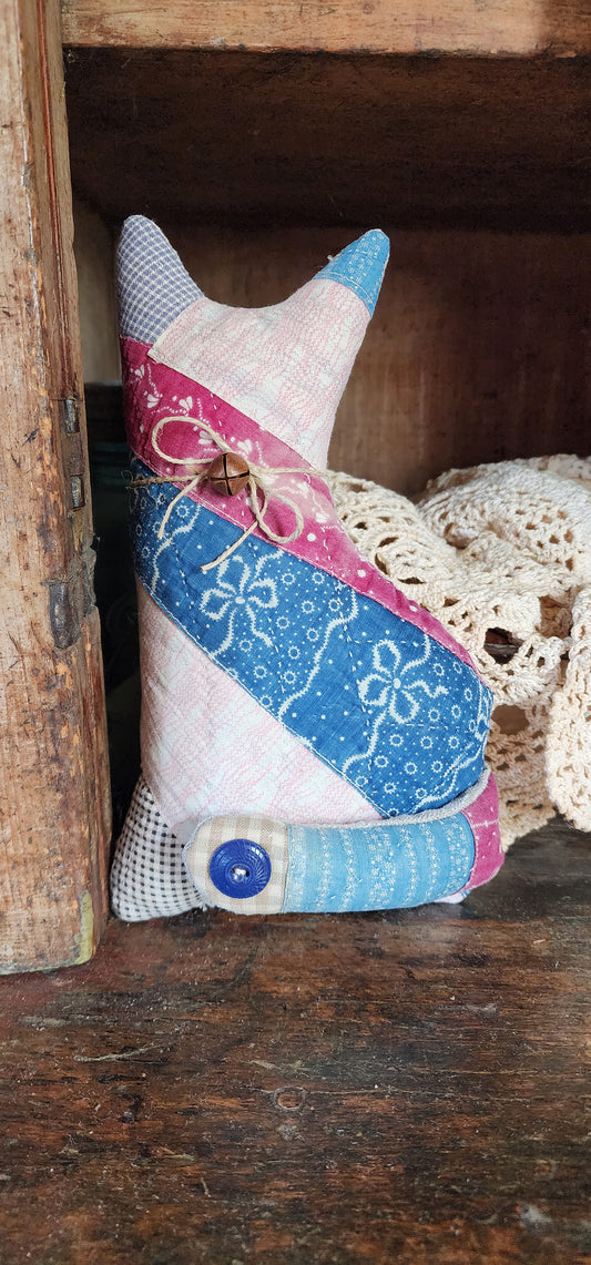 Vintage Quilt Country Cat