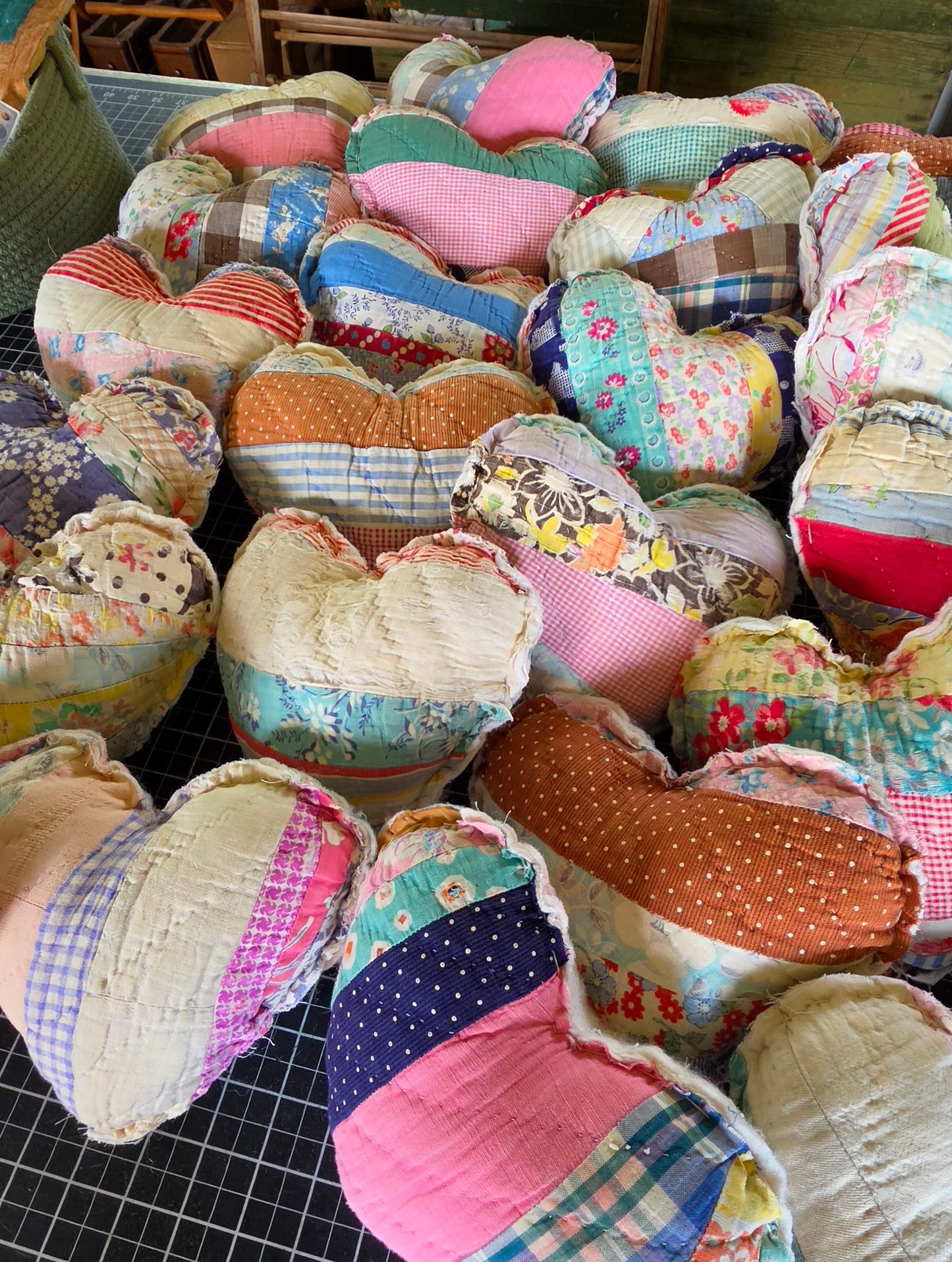 Naomi's Vintage Quilt Heart
