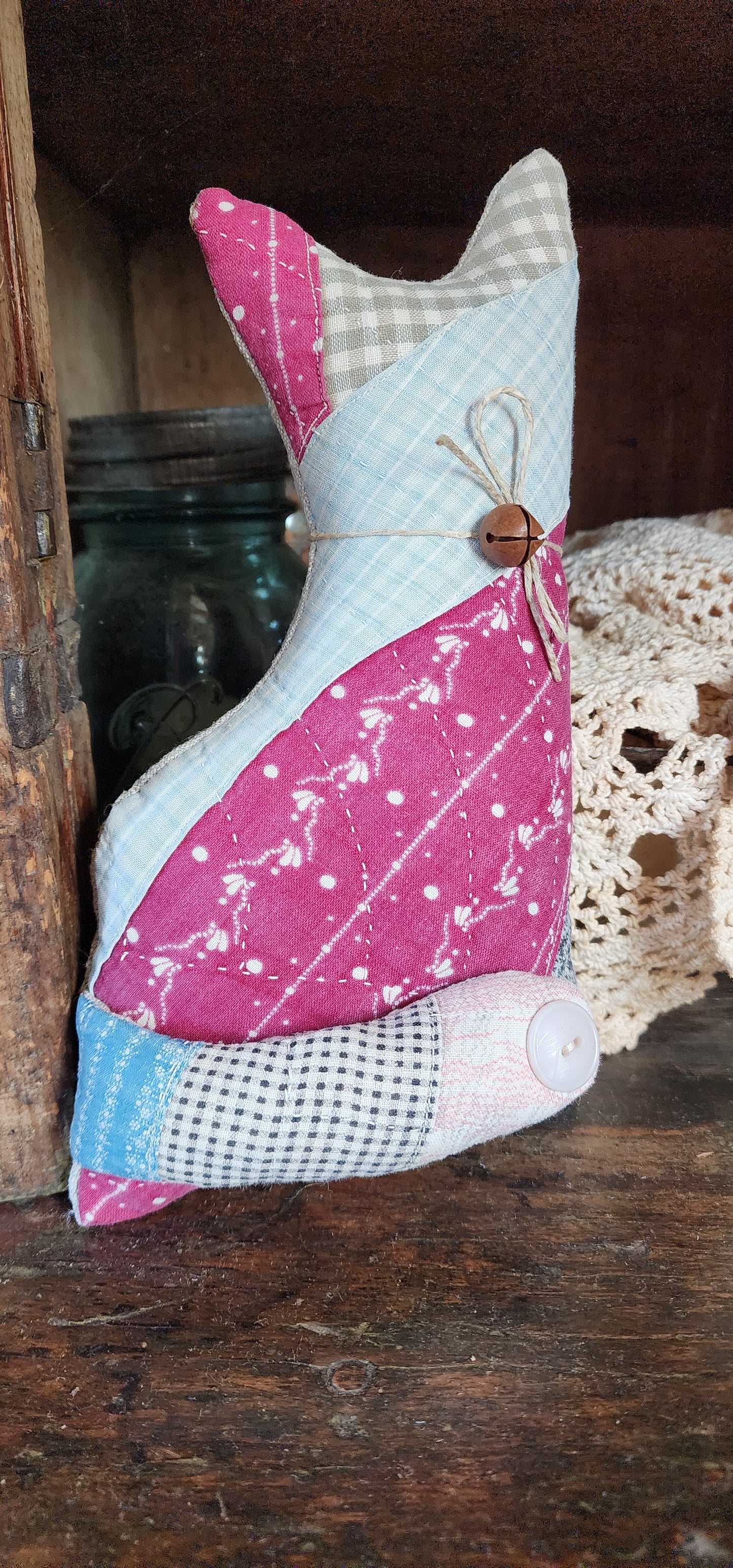 Vintage Quilt Country Cat