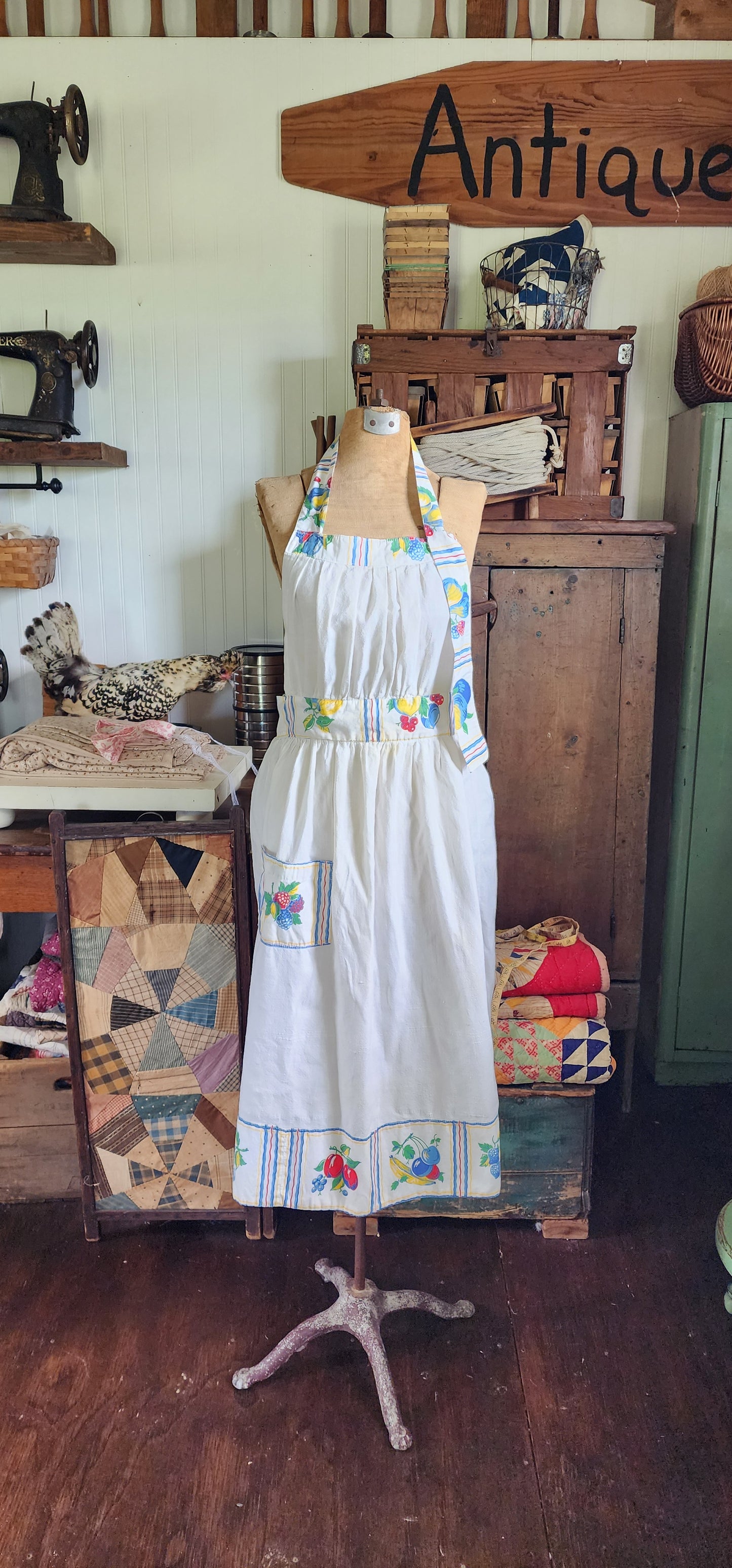 Grandma's Vintage Linen Adult Apron