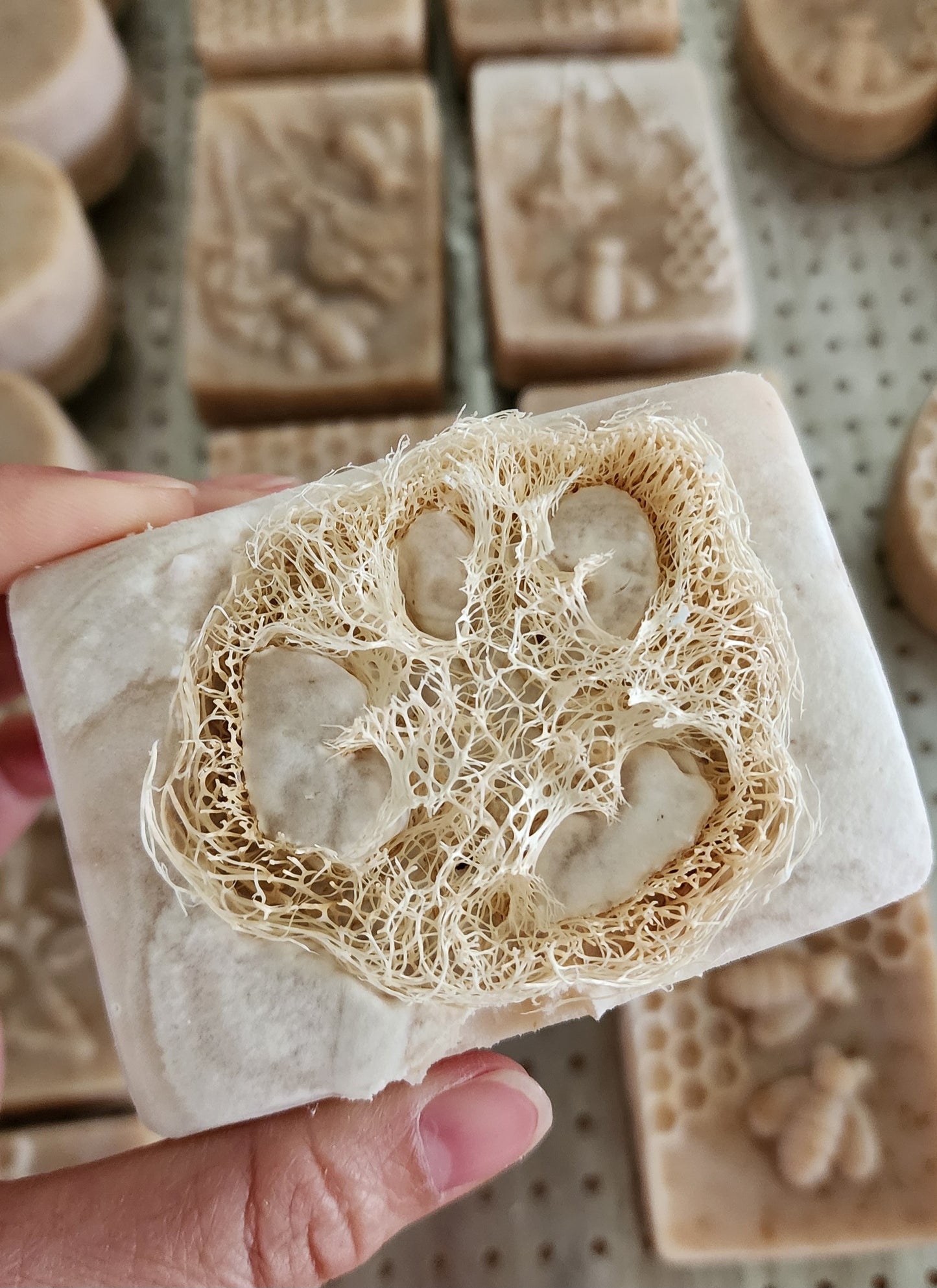 Mountain Honey Loofah Handmade Soap
