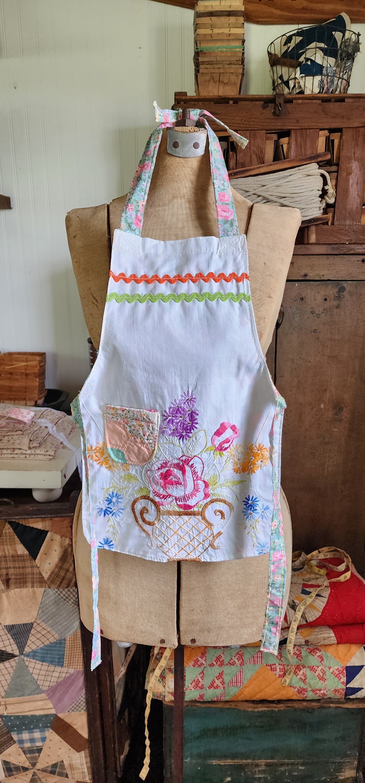 Grandma's Vintage Linen Children's Apron