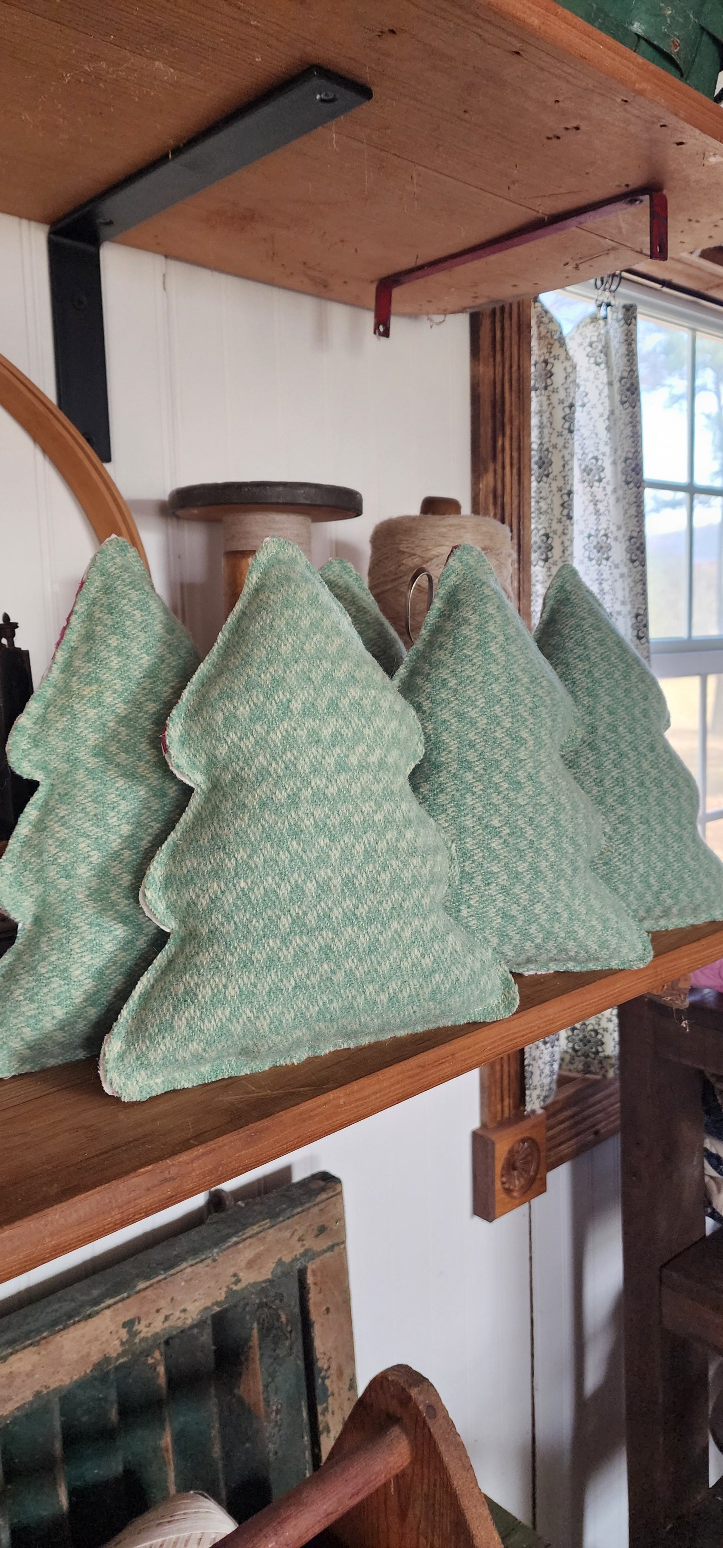 Vintage Wool Christmas Tree