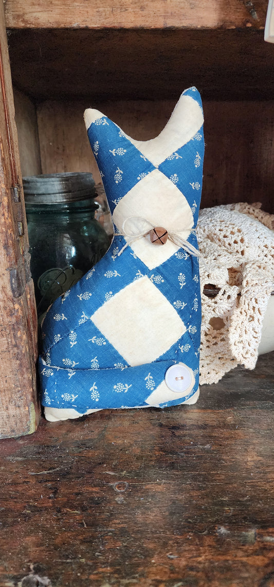 Vintage Quilt Country Cat