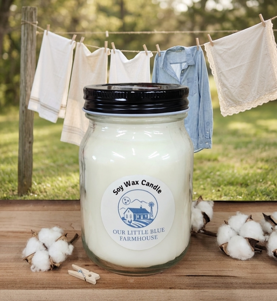 Soy Wax Candle - Country Clothesline