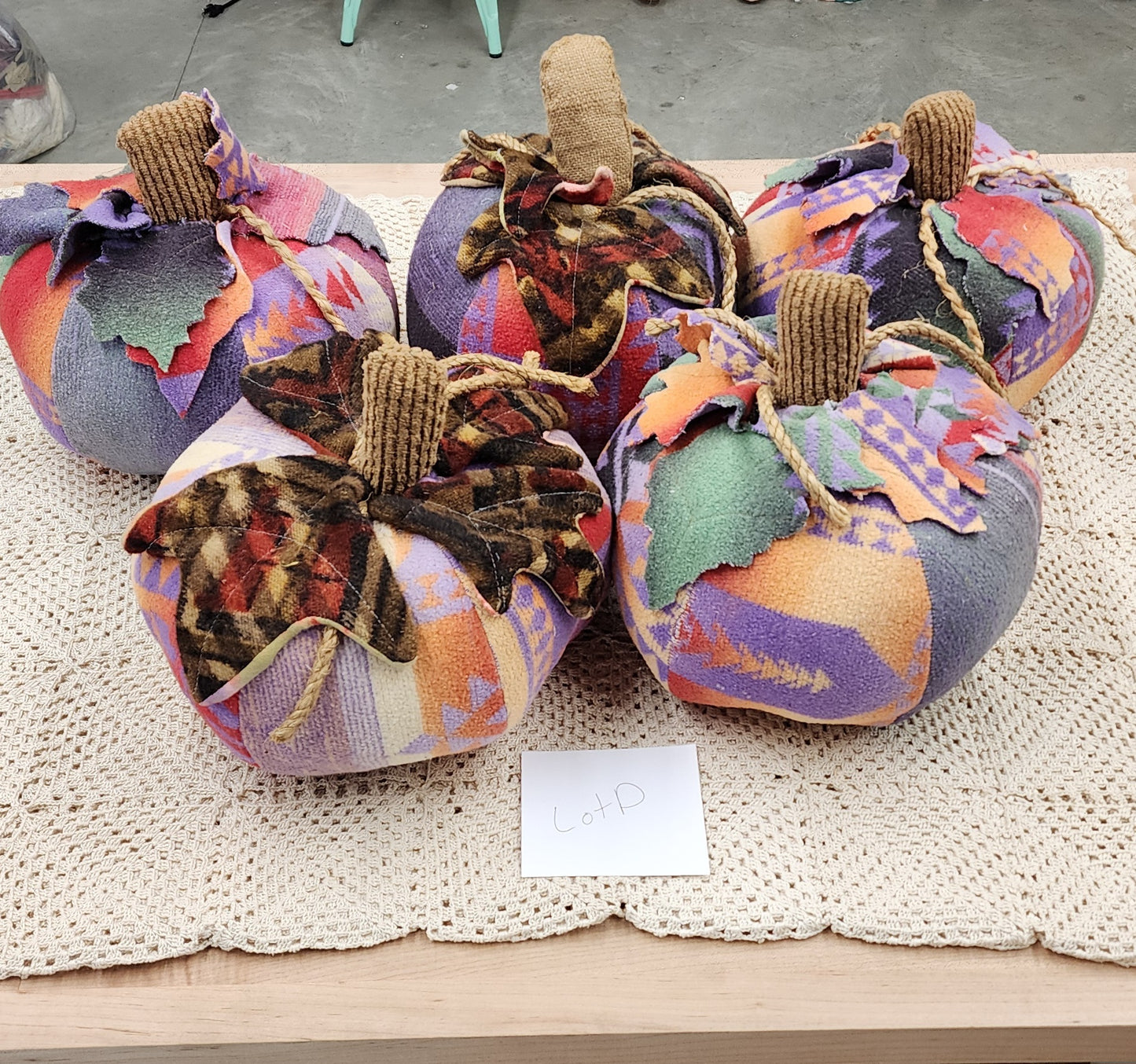 Grandma's Vintage Linen Pumpkin - Lot D