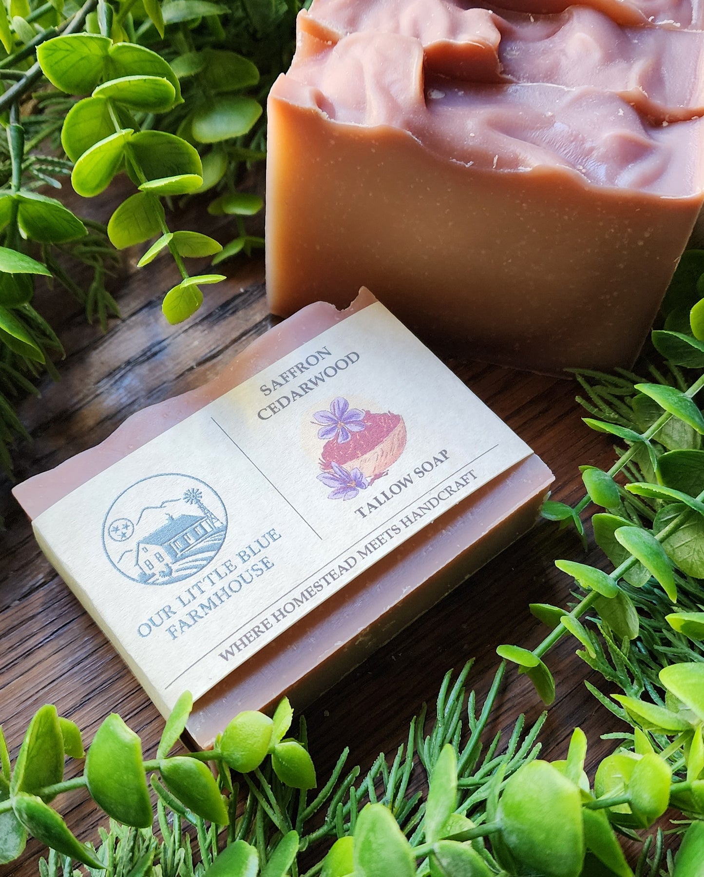 Saffron Cedarwood Tallow Soap