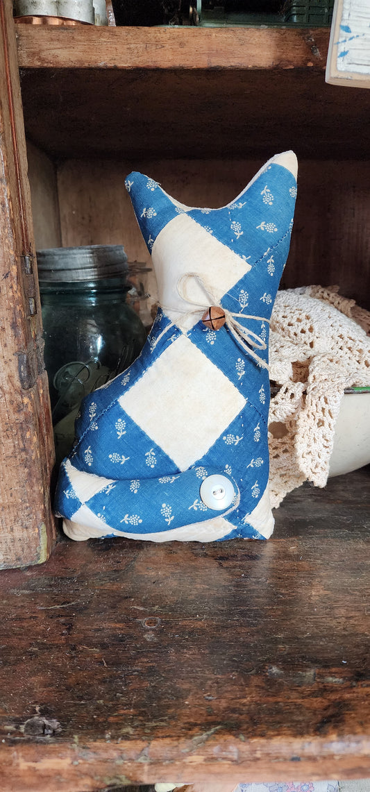 Vintage Quilt Country Cat