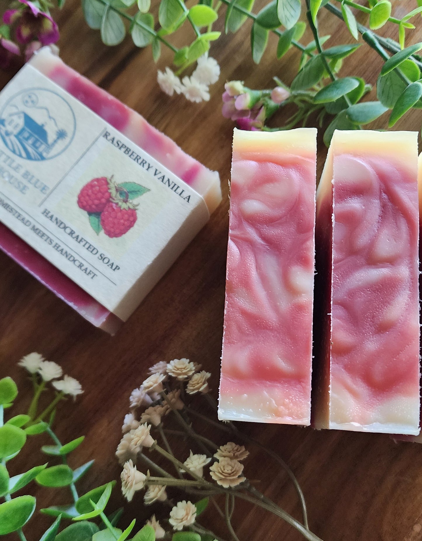 Raspberry Vanilla Handmade Soap