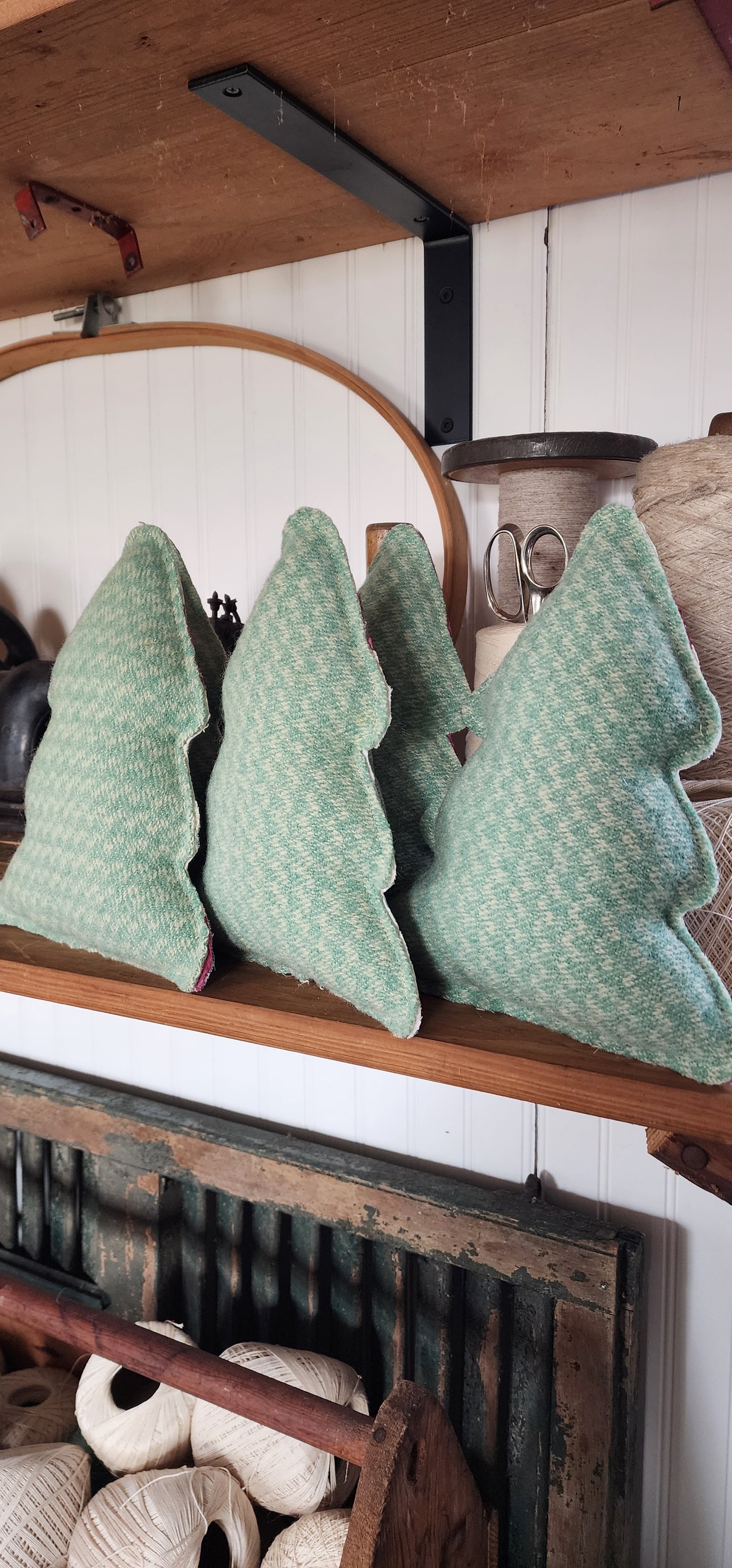 Vintage Wool Christmas Tree