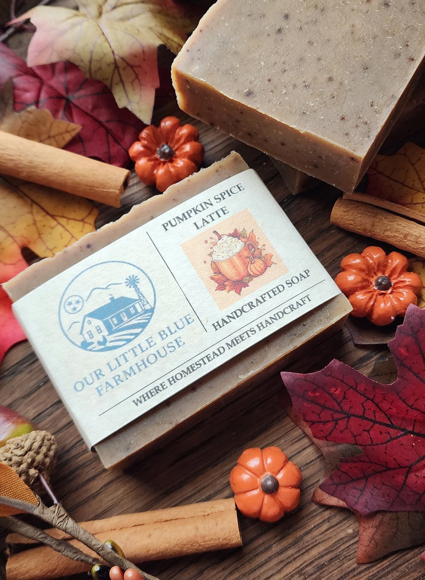 Pumpkin Spice Latte Farmhouse Handmade Soap