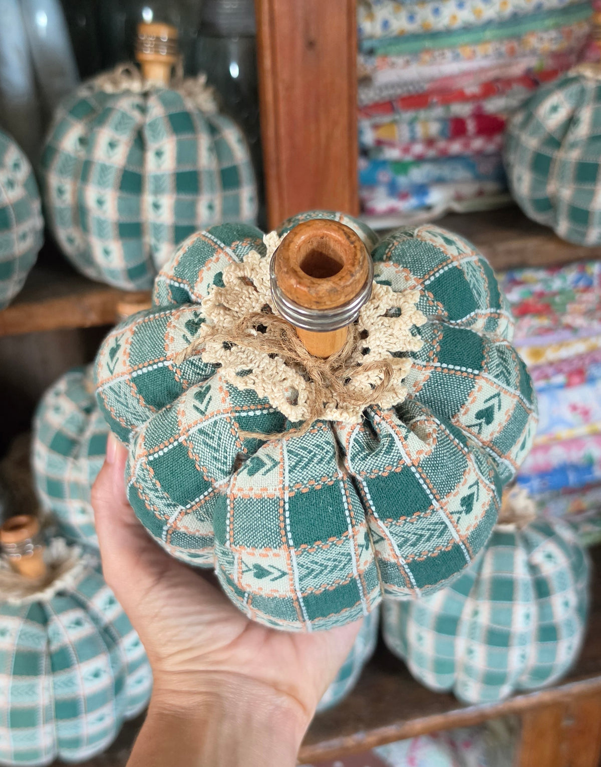 Vintage Linen Pumpkin