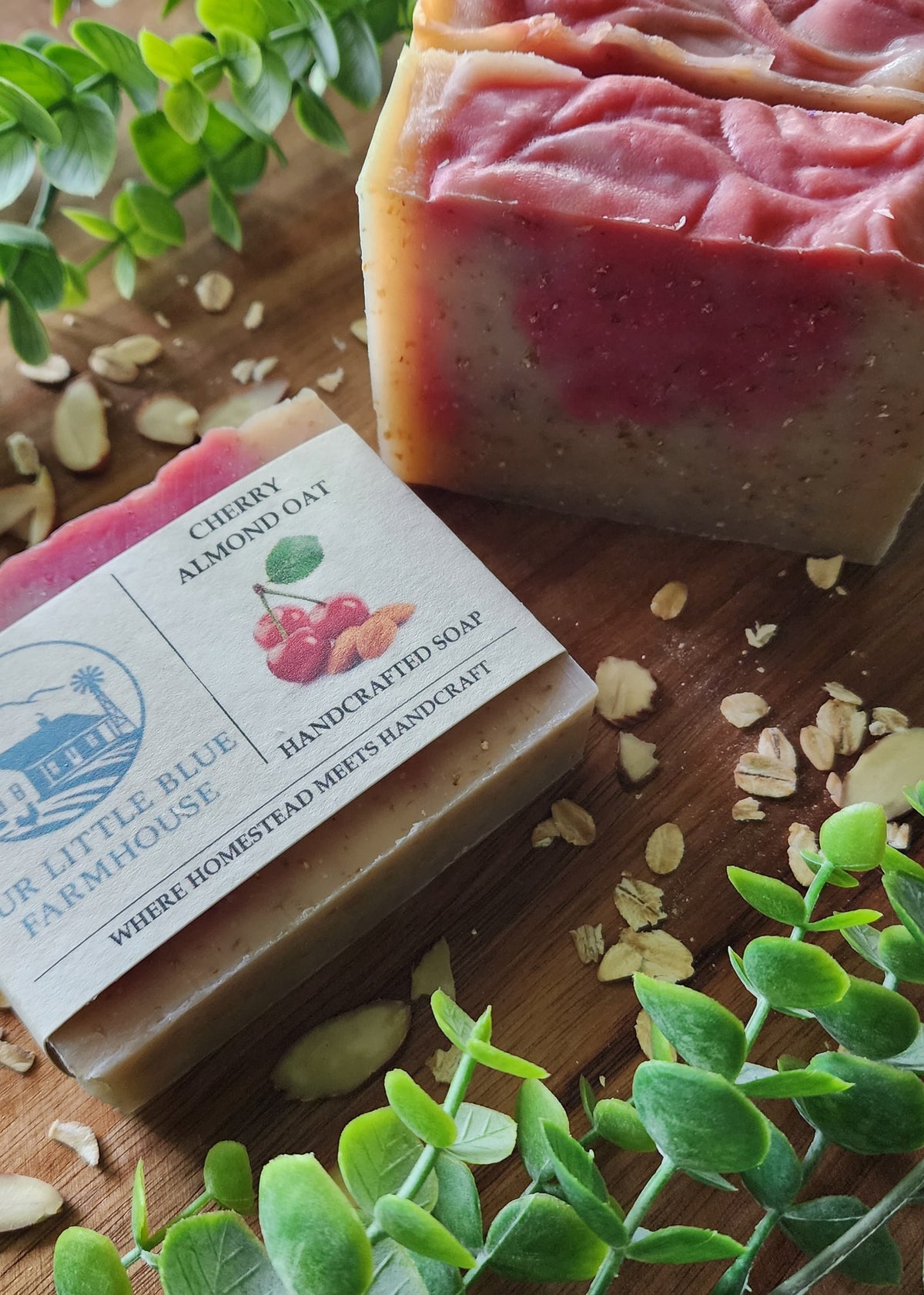 Cherry Almond Oat Handmade Soap