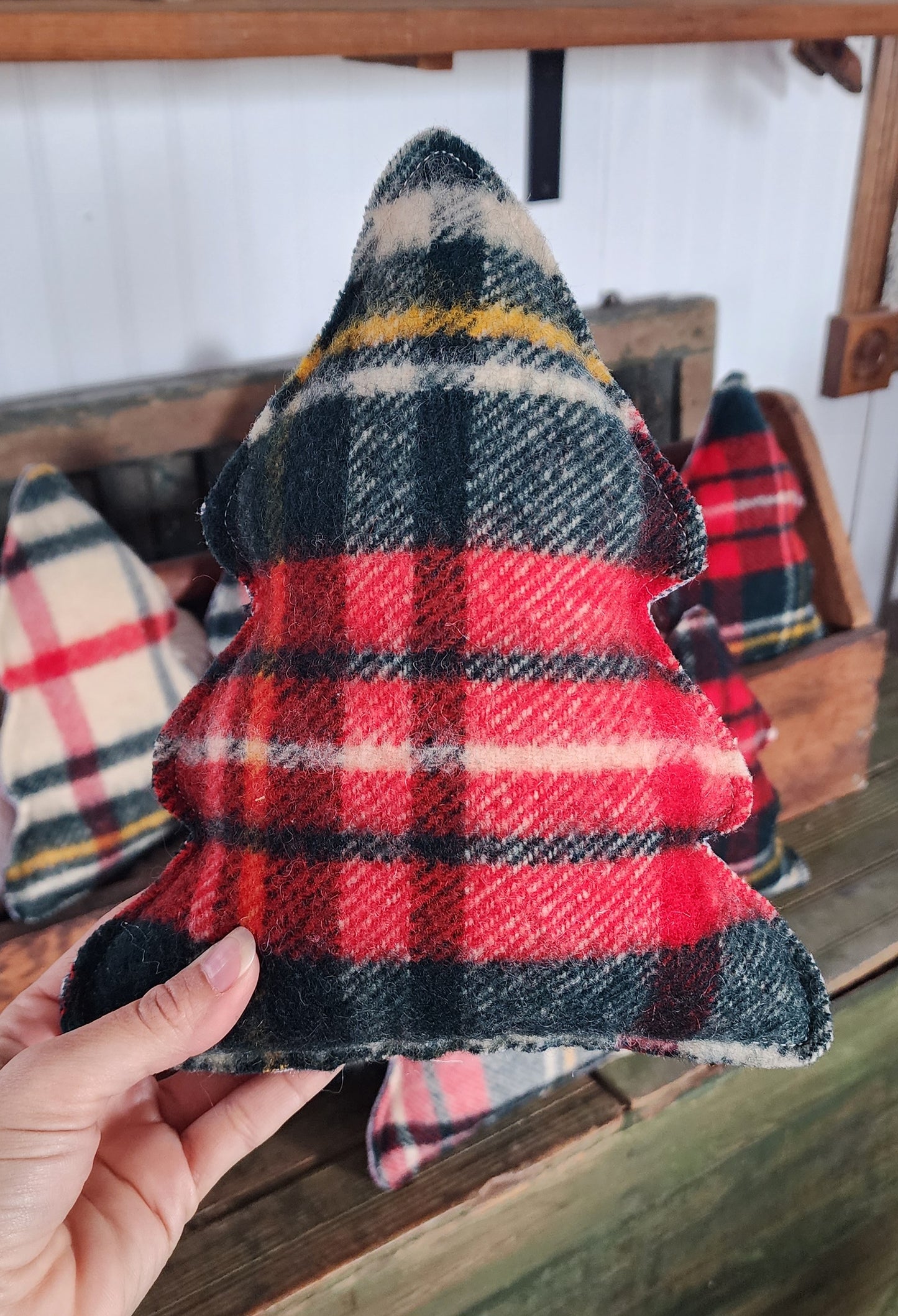 Vintage Wool Christmas Tree