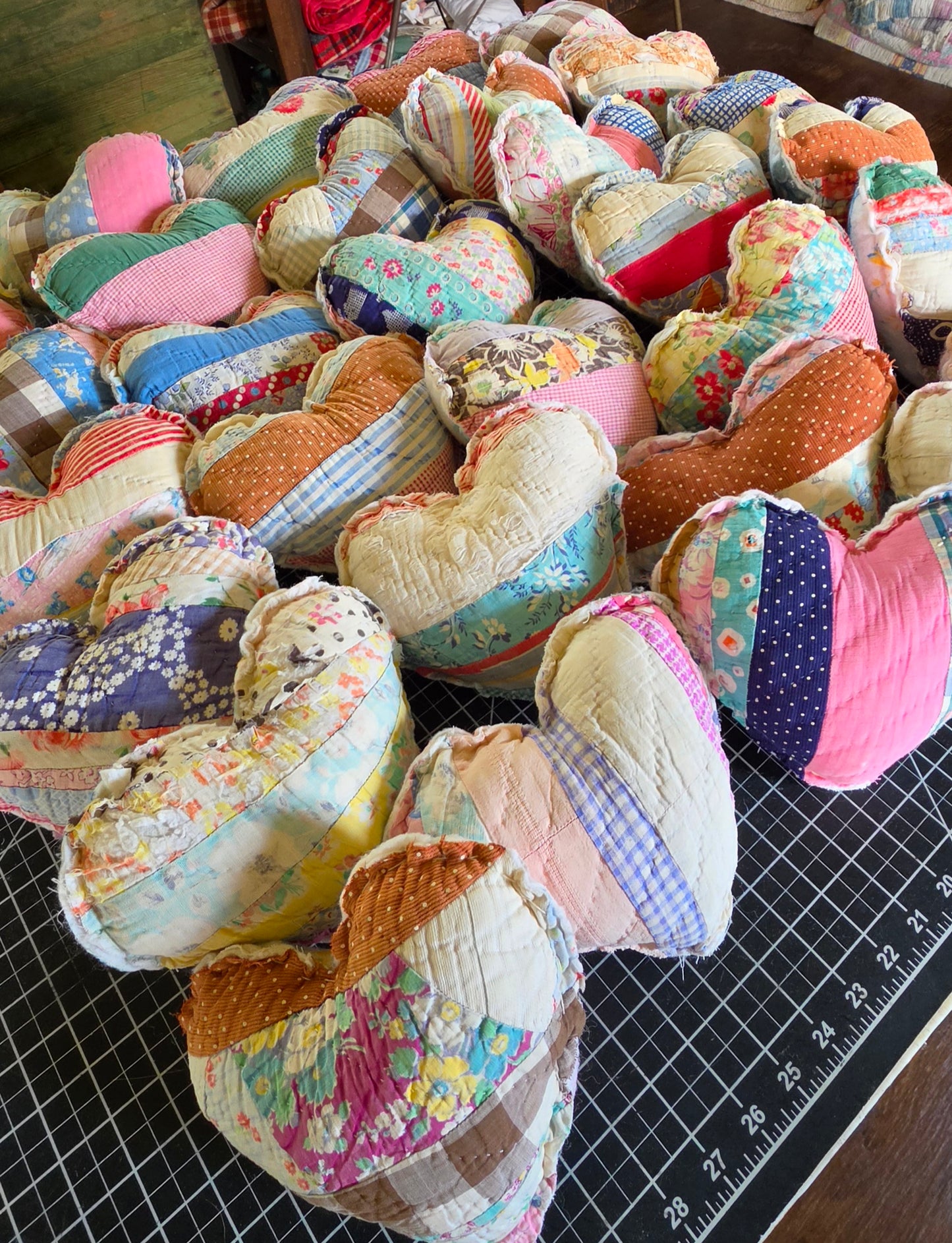 Naomi's Vintage Quilt Heart