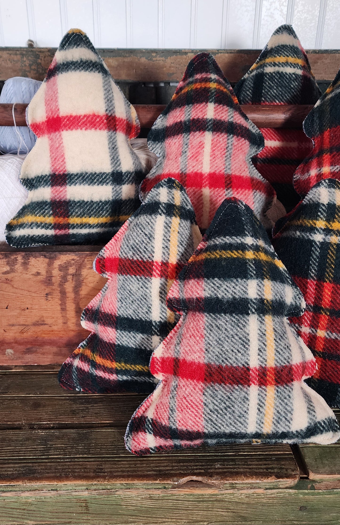 Vintage Wool Christmas Tree