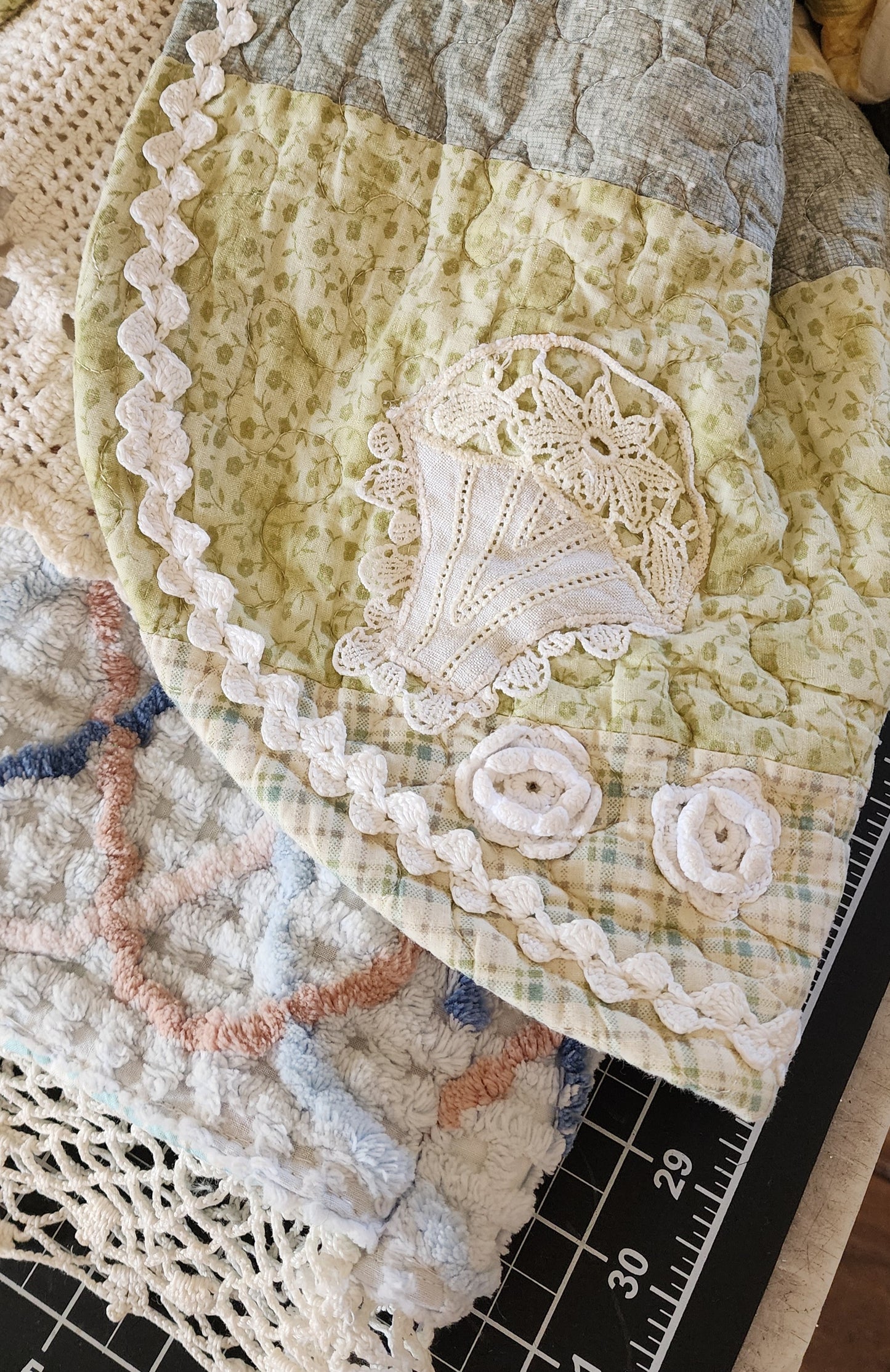 Grandma's Vintage Quilt/Linen Doll