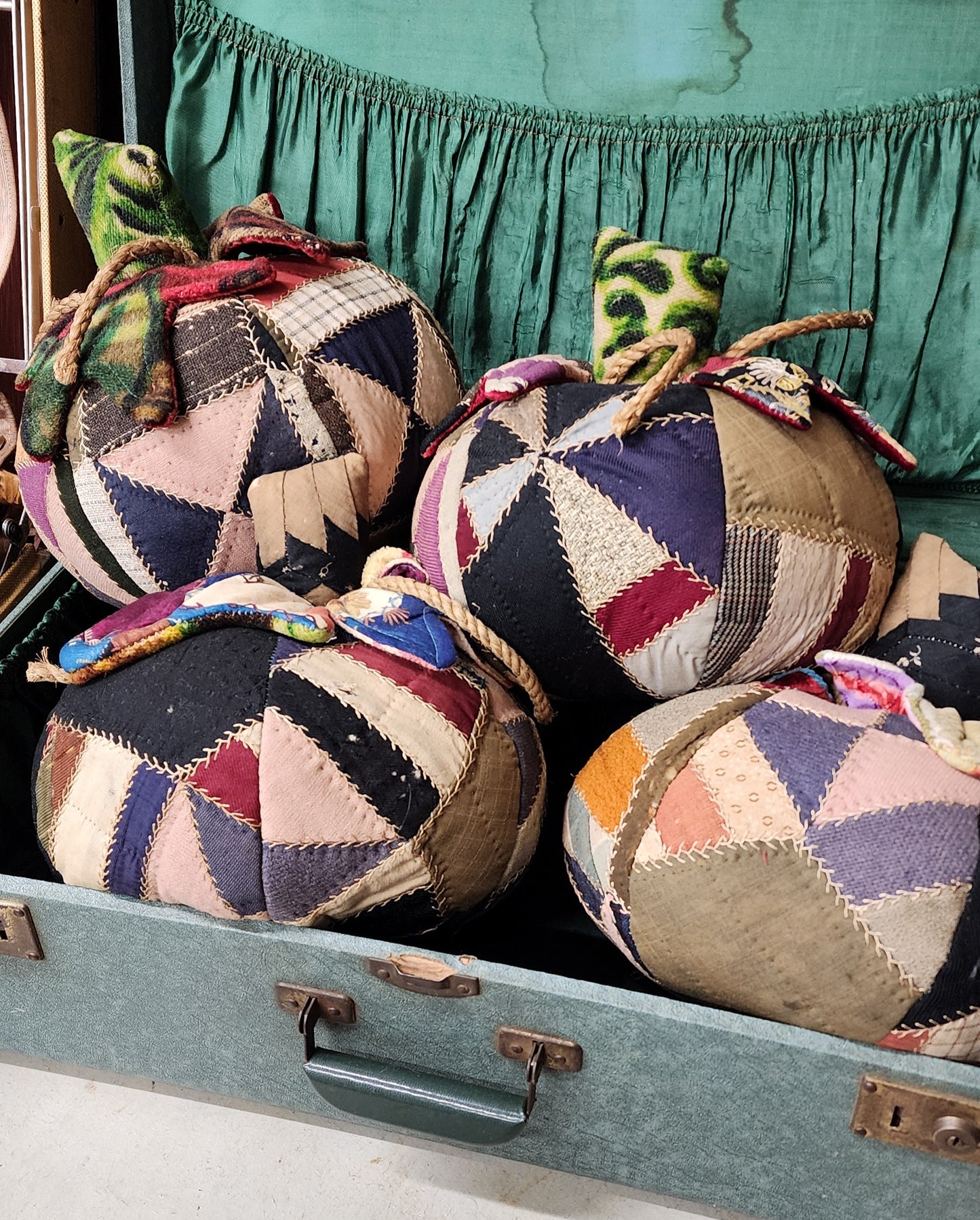 Grandma's Vintage Quilt Pumpkin - Lot B