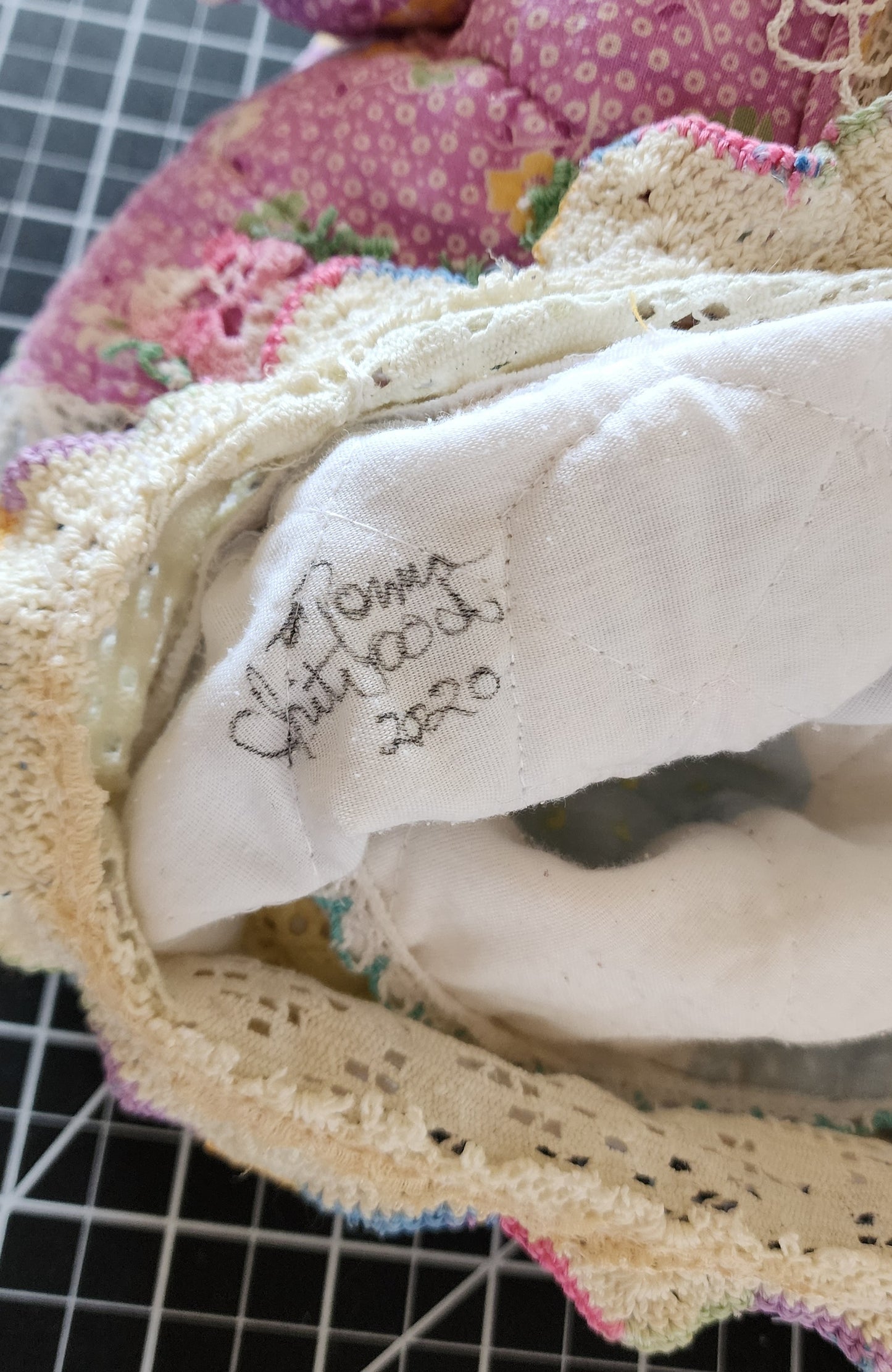 Grandma's Vintage Quilt/Linen Doll