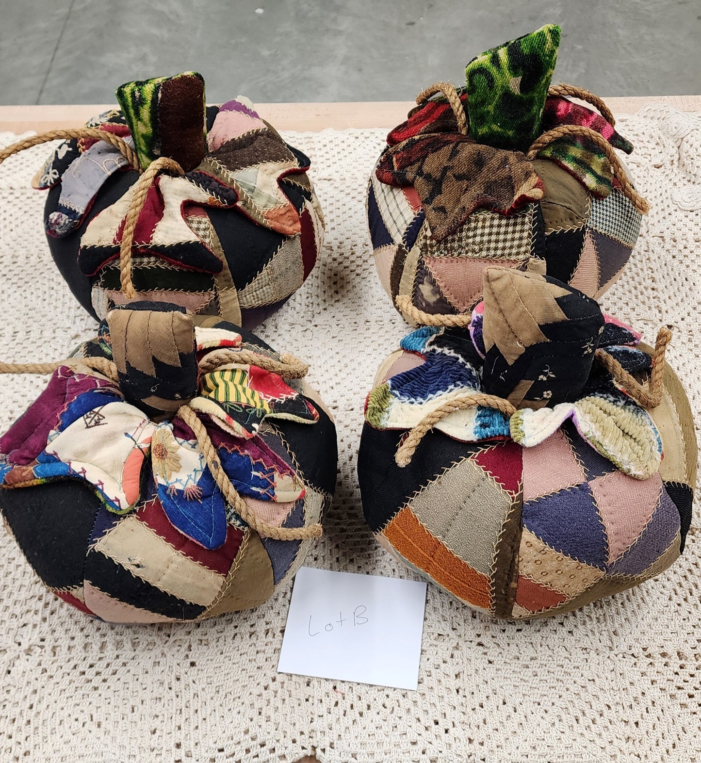 Grandma's Vintage Quilt Pumpkin - Lot B