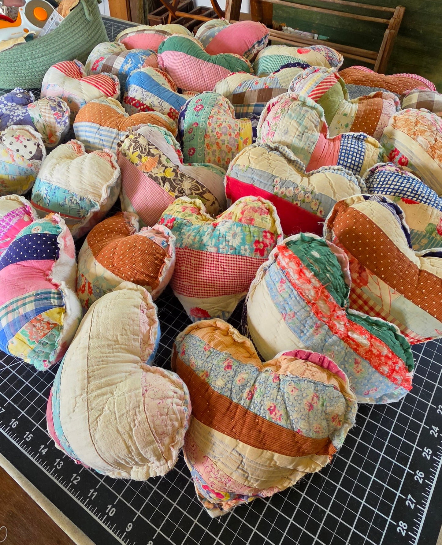 Naomi's Vintage Quilt Heart
