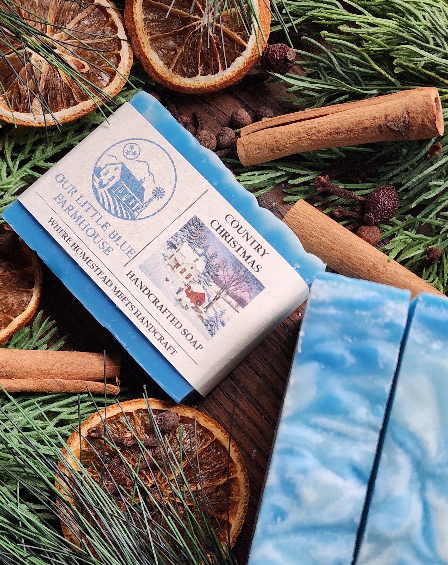 Country Christmas Handmade Soap