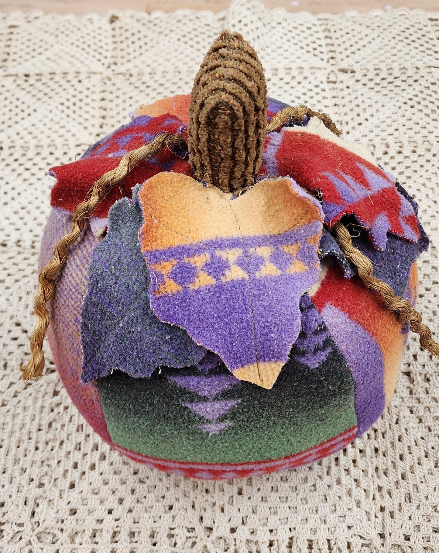 Grandma's Vintage Linen Pumpkin