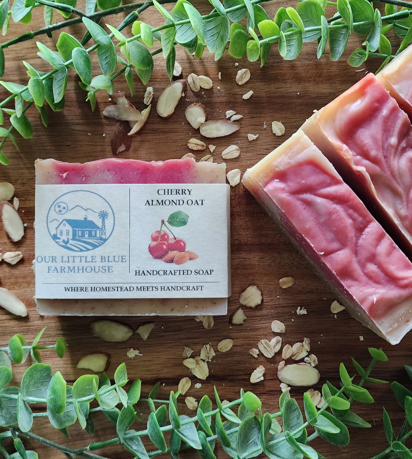 Cherry Almond Oat Handmade Soap