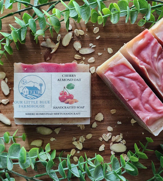 Cherry Almond Oat Handmade Soap
