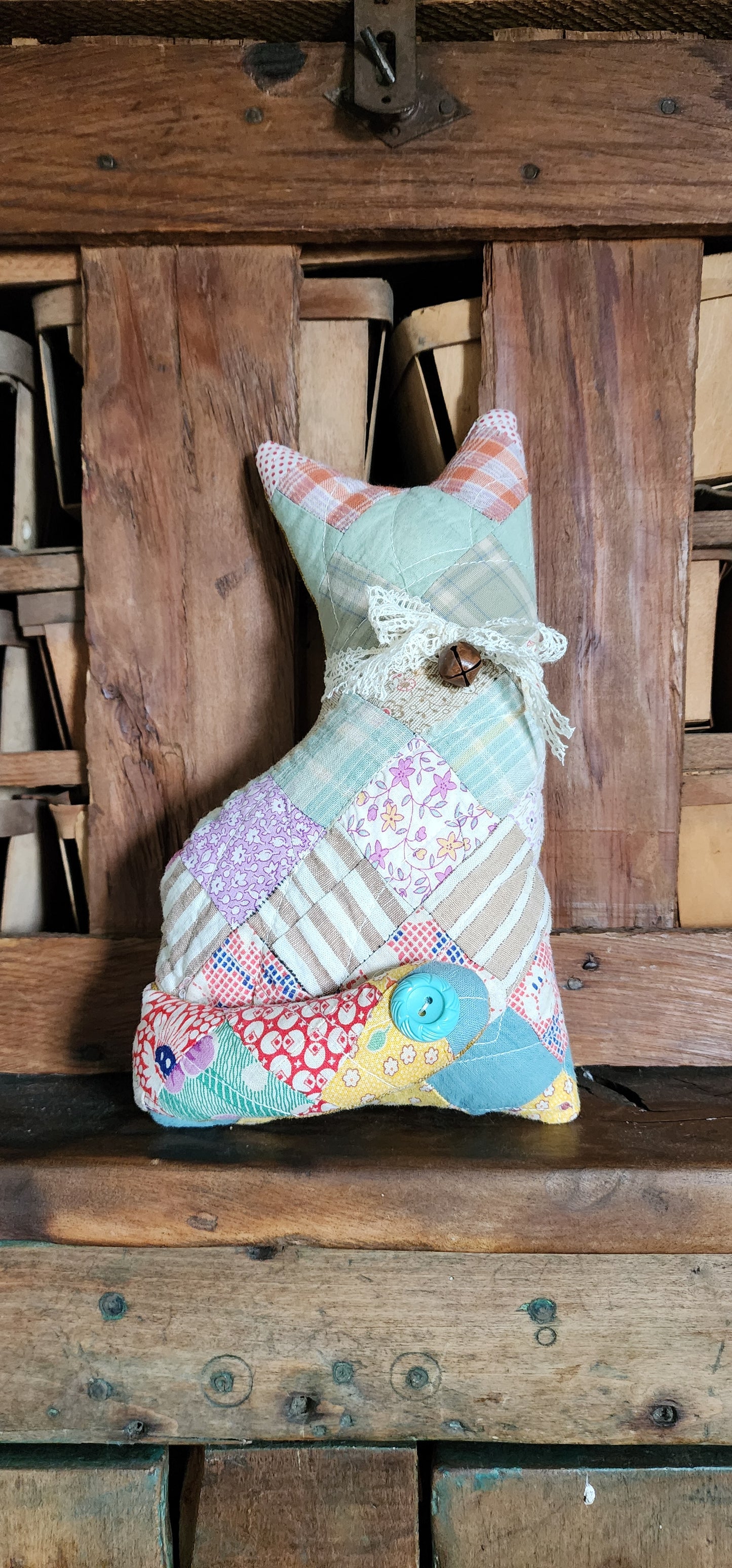 Vintage Quilt Country Cat