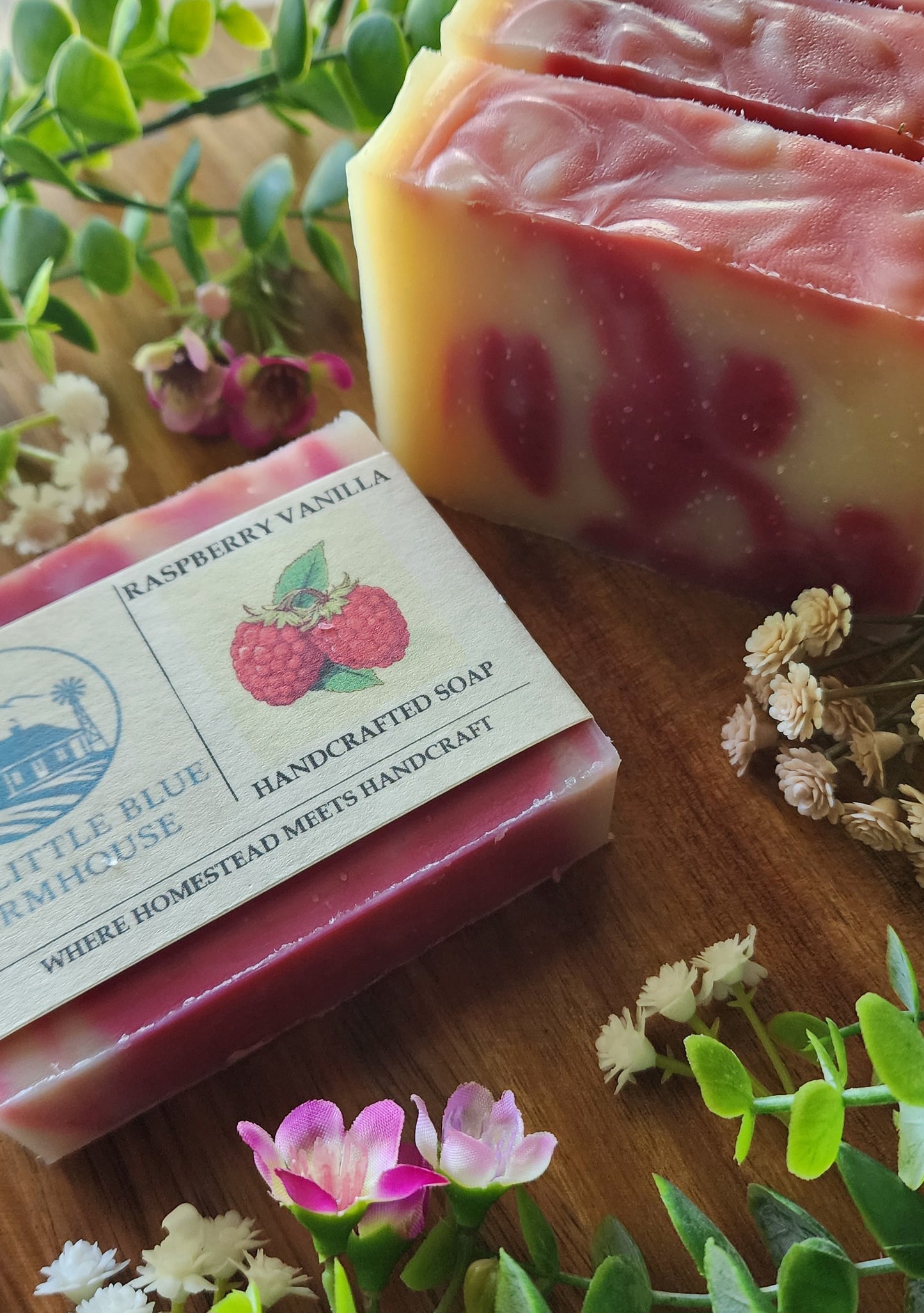 Raspberry Vanilla Handmade Soap