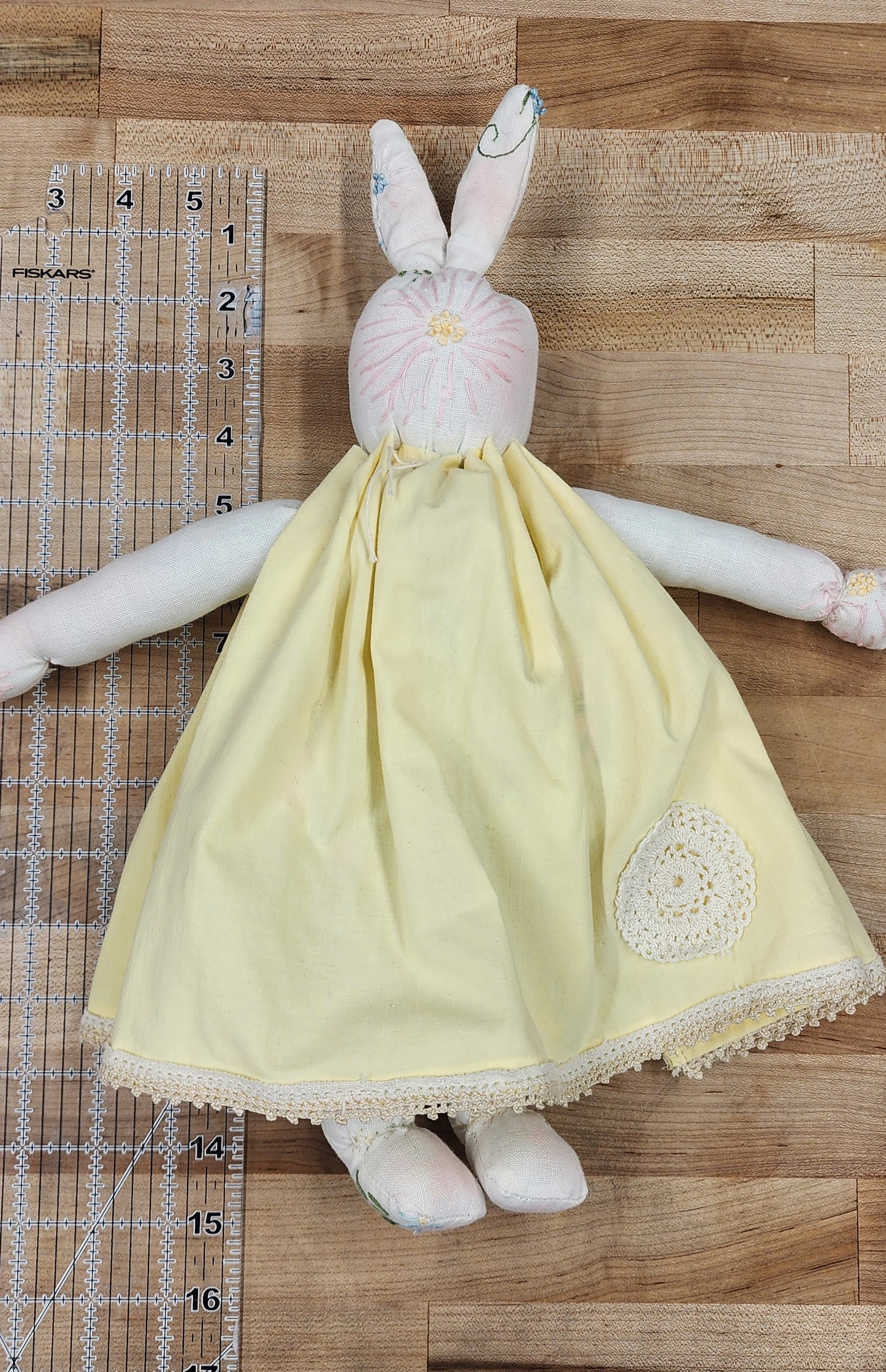 Grandma's Vintage Linen Bunny Set of Two