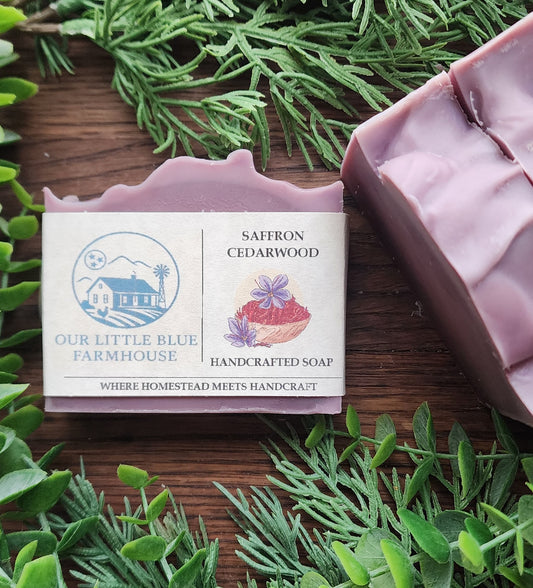 Saffron Cedarwood Handmade Soap