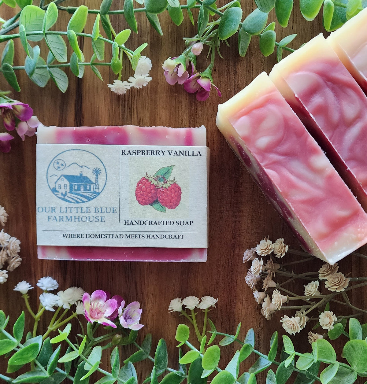 Blue Raspberry Soaps Raspberry Vanilla Handmade Soap – Our Little Blue Farmhouse, LLC