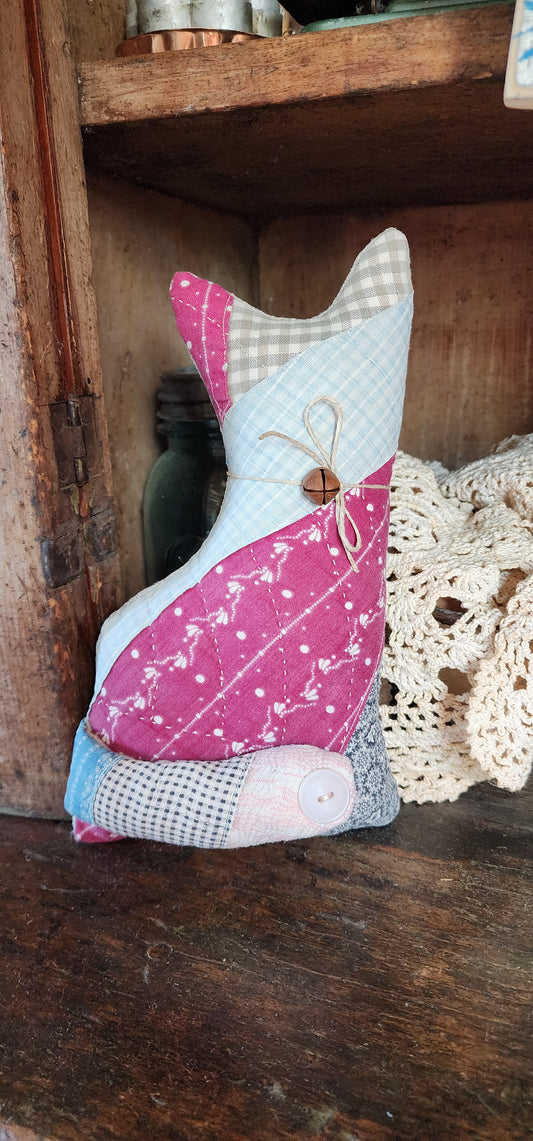 Vintage Quilt Country Cat