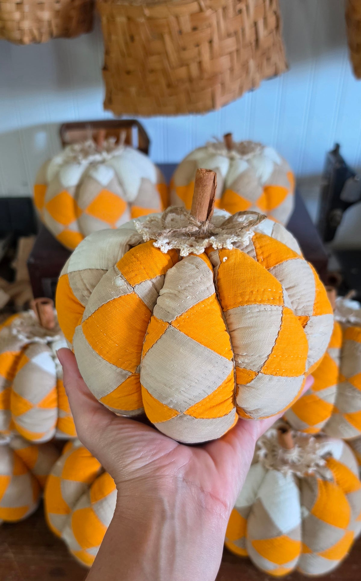Vintage Quilt Pumpkin